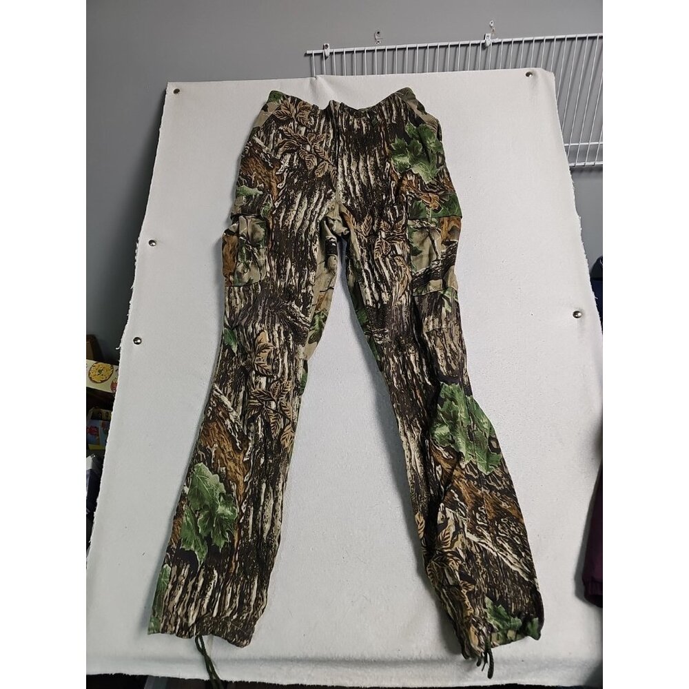 Rattlers Brand Realtree Camo Cargo Pants Men Small Made in USA Hunting Tree Leaf